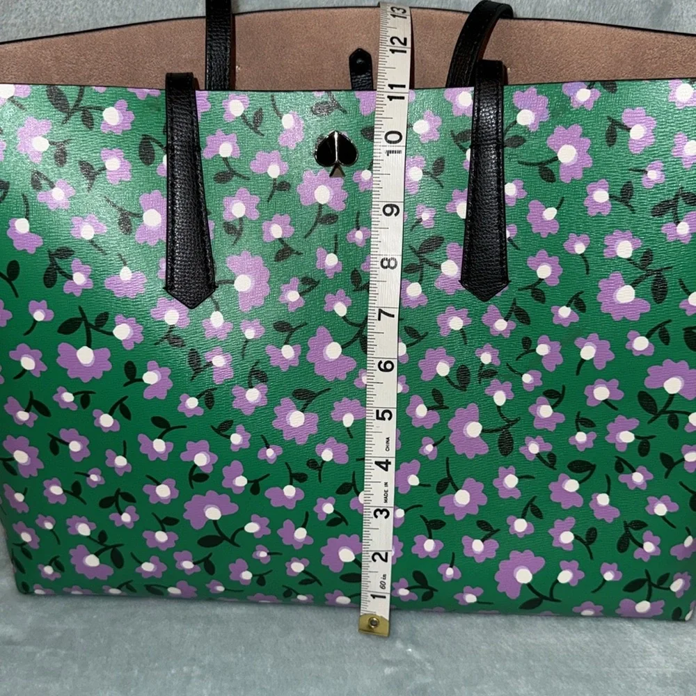 kate spade Green Multi Molly Party Floral Large Tote